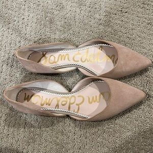 Sam Edelman pointed toe tan suede flats size 9.5